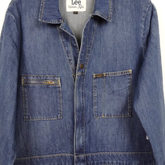 Lee Modern Union Alls Jumpsuit Women's Size XL Coveralls Blue One Piece - Picture 5 of 12
